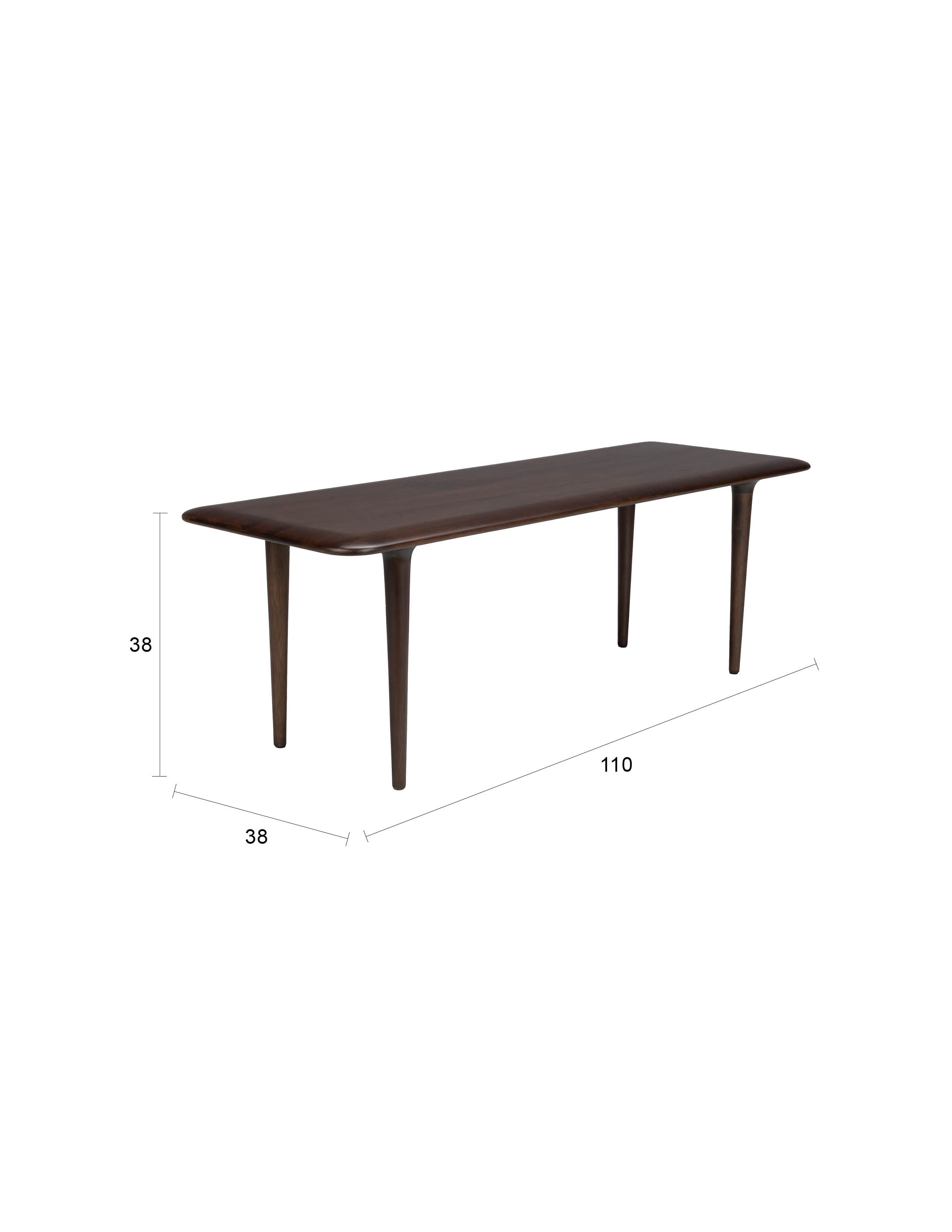Kaffeetisch Elroy L in Braun präsentiert im Onlineshop von KAQTU Design AG. Couchtisch ist von Dutchbone