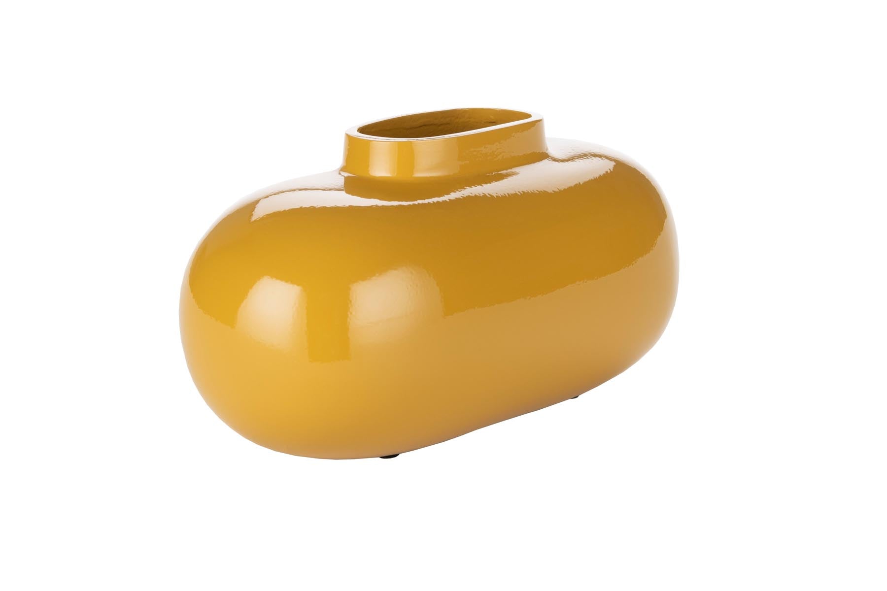 Vase Droplet in Gelb präsentiert im Onlineshop von KAQTU Design AG. Vase ist von Dutchbone