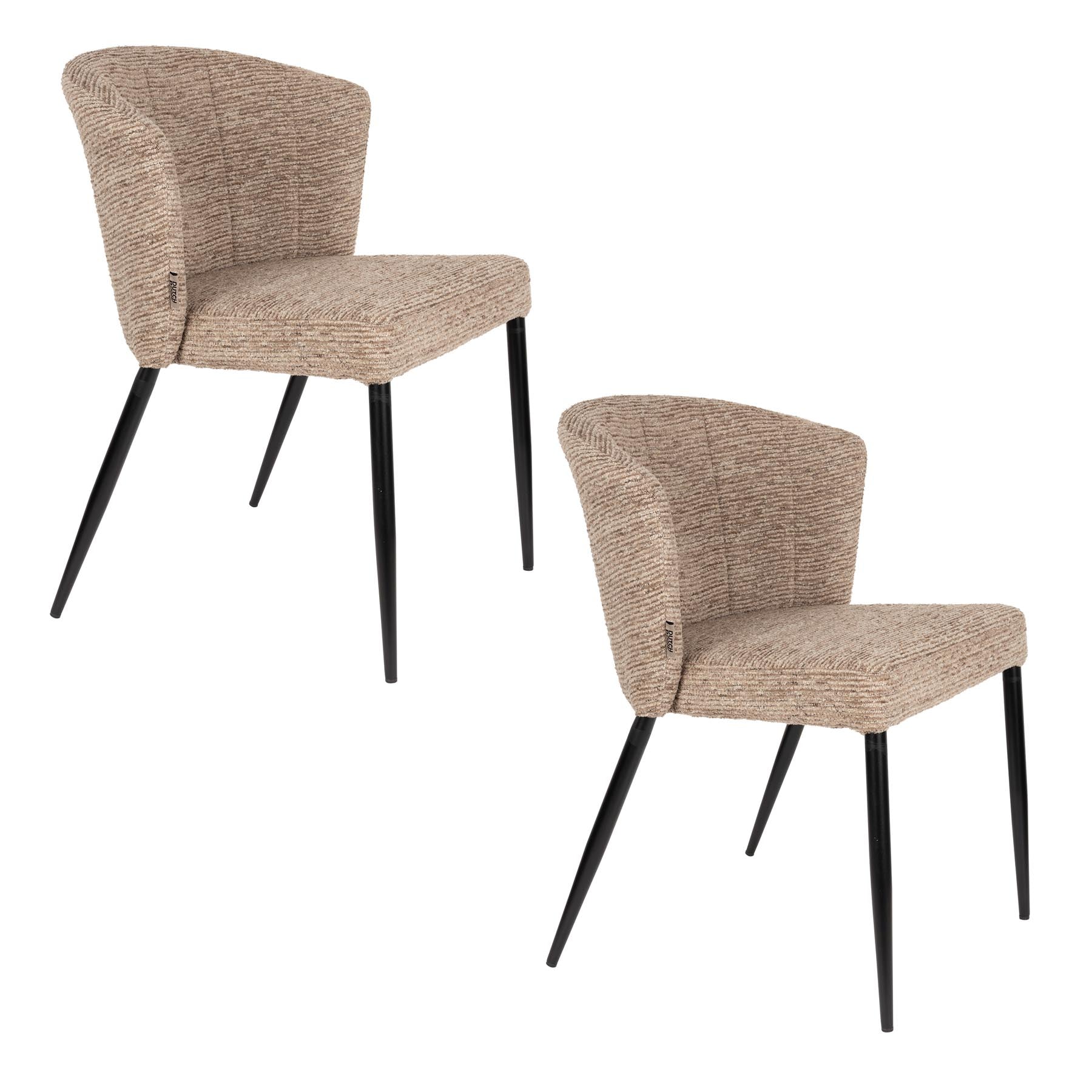 Stuhl Georgia in Braun präsentiert im Onlineshop von KAQTU Design AG. Stuhl ist von Dutchbone