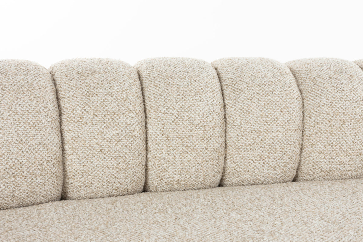 Sofa Duvane 7-Sitzer in Beige präsentiert im Onlineshop von KAQTU Design AG. Ecksofa ist von Dutchbone