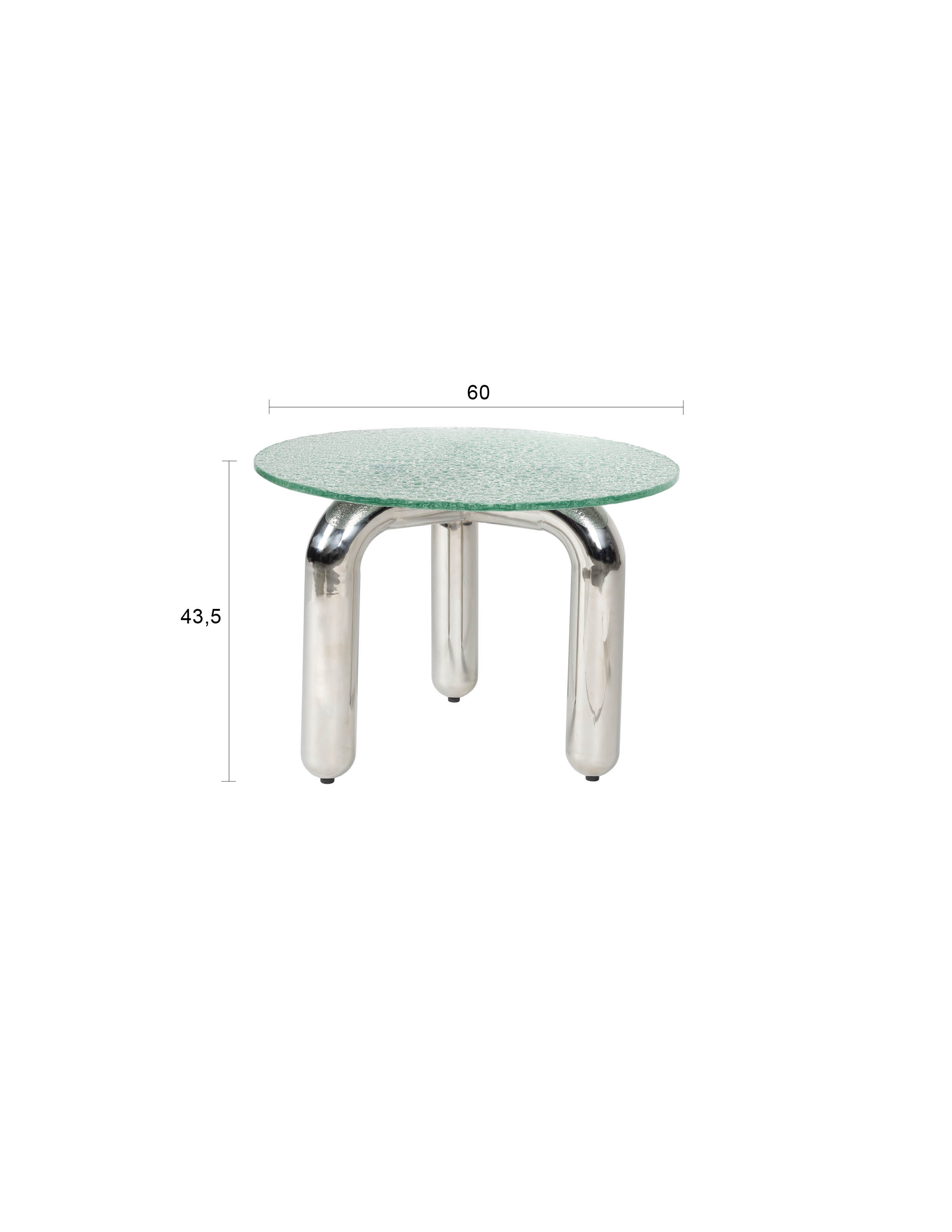 Beistelltisch Marly in Silber präsentiert im Onlineshop von KAQTU Design AG. Beistelltisch ist von Dutchbone