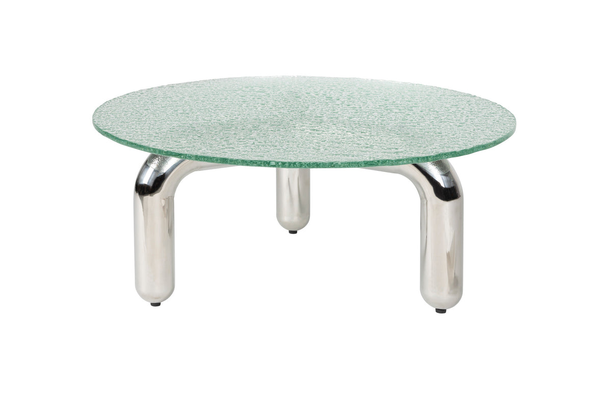 Kaffeetisch Marly in Silber präsentiert im Onlineshop von KAQTU Design AG. Couchtisch ist von Dutchbone