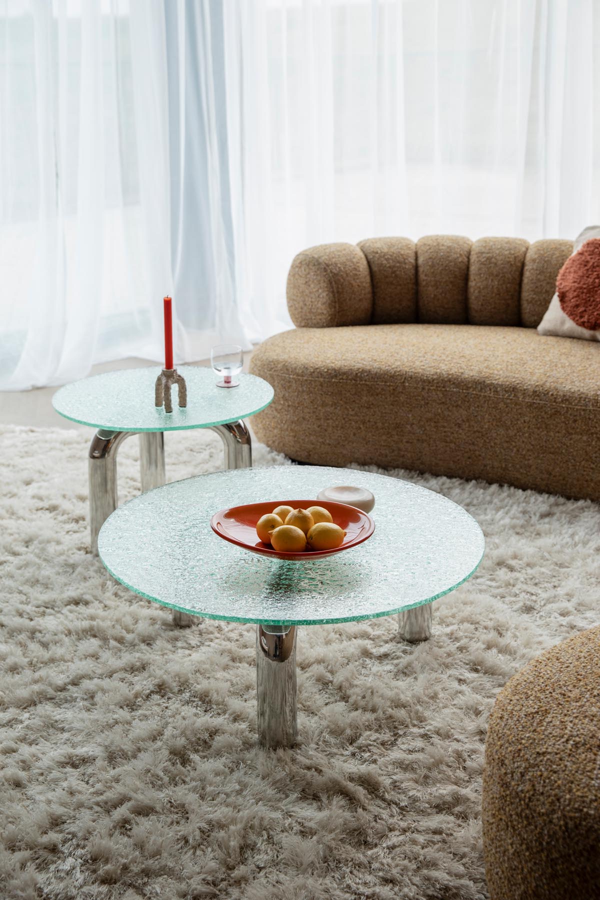 Kaffeetisch Marly in Silber präsentiert im Onlineshop von KAQTU Design AG. Couchtisch ist von Dutchbone