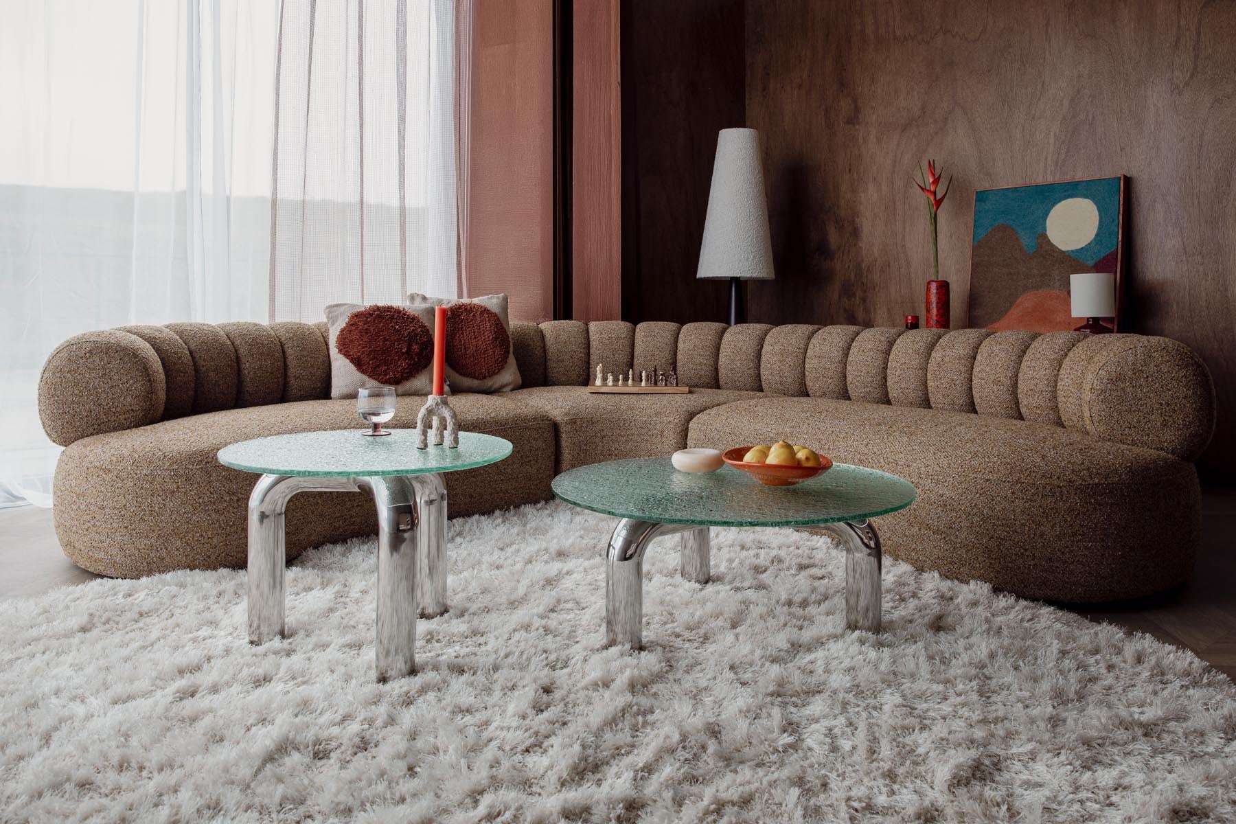 Kaffeetisch Marly in Silber präsentiert im Onlineshop von KAQTU Design AG. Couchtisch ist von Dutchbone