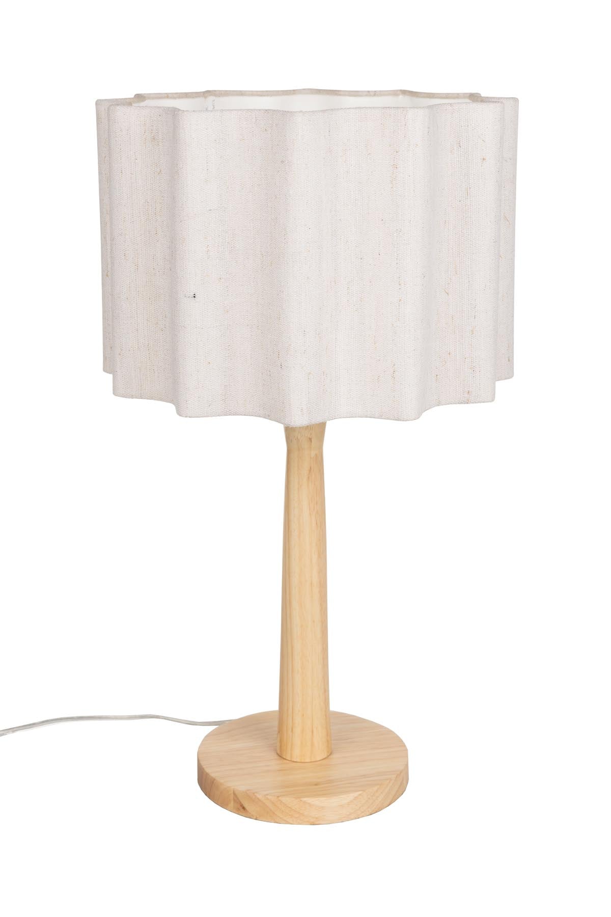 Tischlampe Scallop in Natürlich präsentiert im Onlineshop von KAQTU Design AG. Tischleuchte ist von Dutchbone