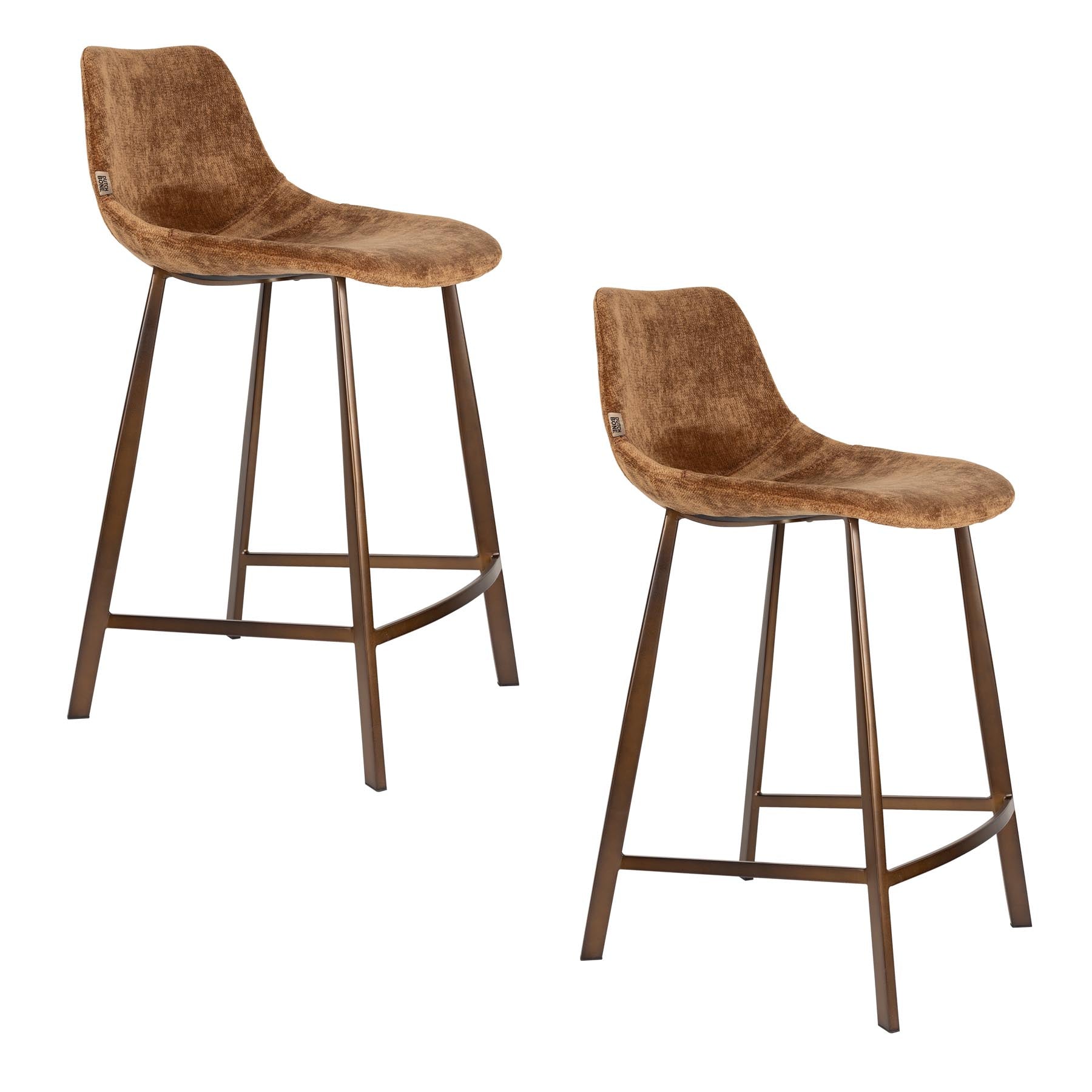 Barhocker Franky in Cognac präsentiert im Onlineshop von KAQTU Design AG. Barstuhl ist von Dutchbone