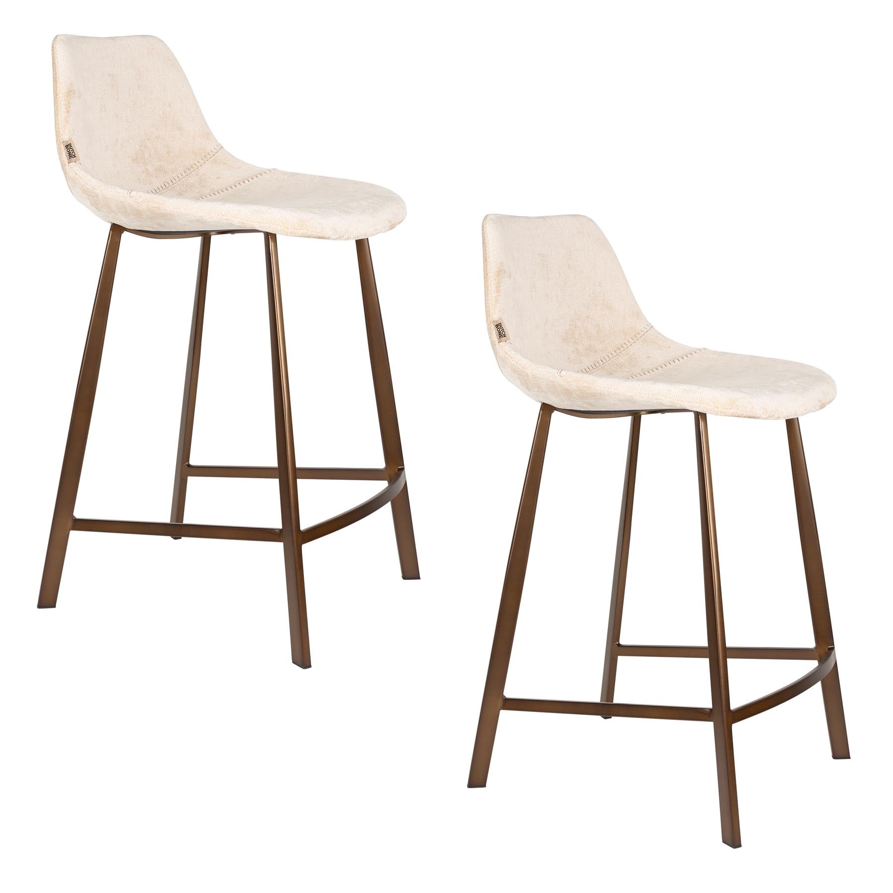 Barhocker Franky in Beige präsentiert im Onlineshop von KAQTU Design AG. Barstuhl ist von Dutchbone