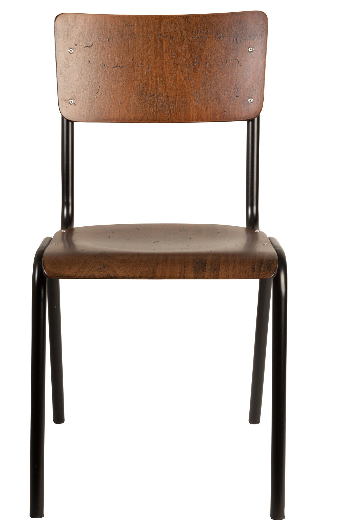 Stuhl Scuola in Braun präsentiert im Onlineshop von KAQTU Design AG. Stuhl ist von Dutchbone