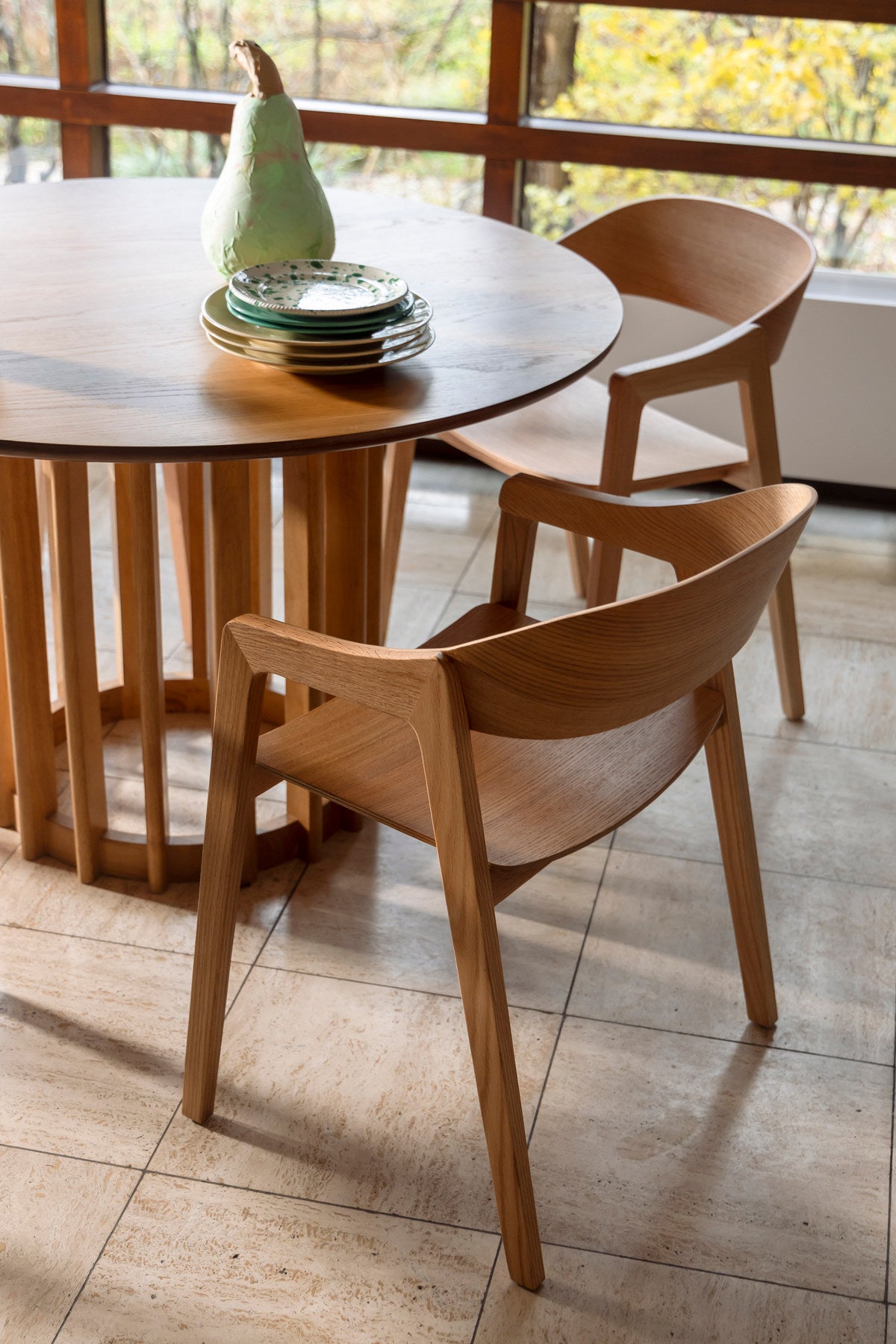 Stuhl Westlake in Natural präsentiert im Onlineshop von KAQTU Design AG. Stuhl mit Armlehne ist von Dutchbone