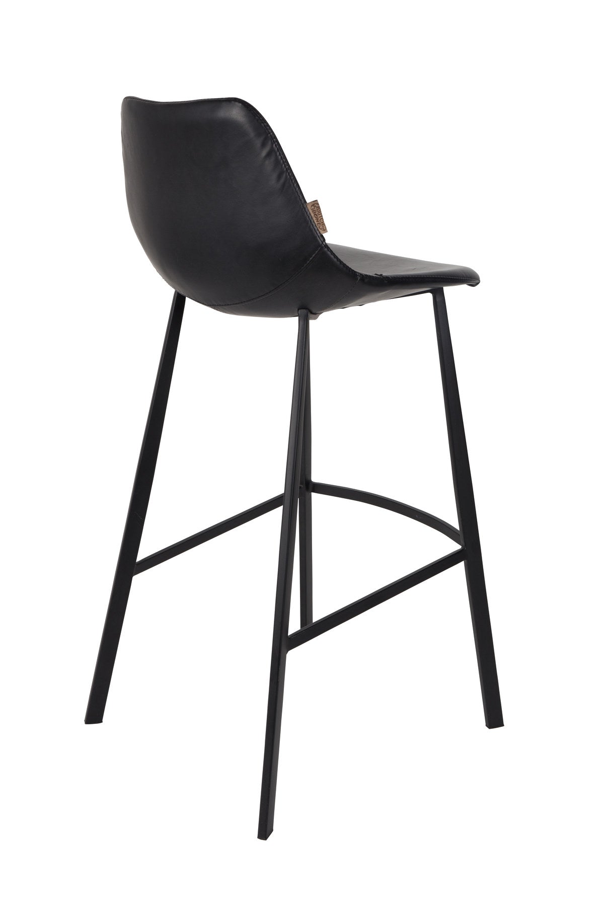 Barstuhl Franky in Schwarz / Kunstleder präsentiert im Onlineshop von KAQTU Design AG. Barstuhl ist von Dutchbone