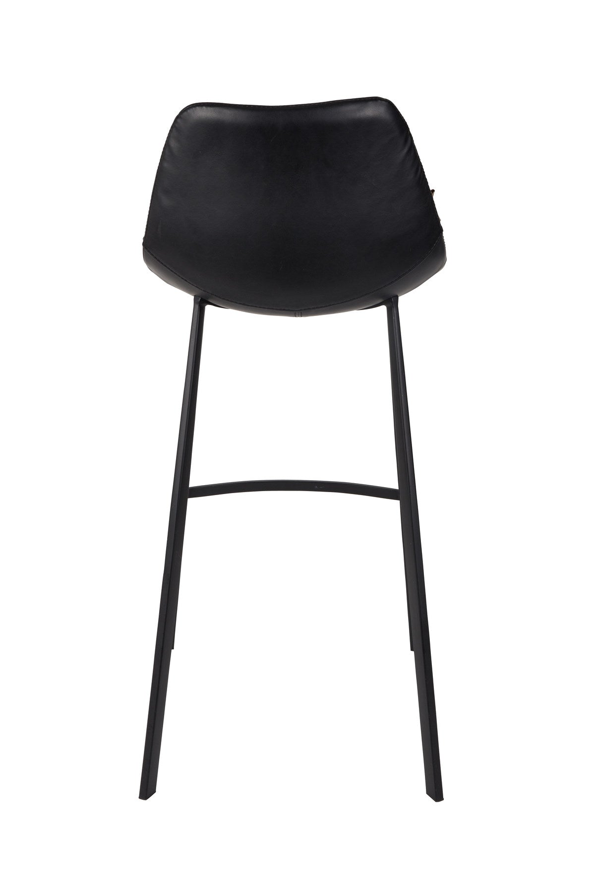 Barstuhl Franky in Schwarz / Kunstleder präsentiert im Onlineshop von KAQTU Design AG. Barstuhl ist von Dutchbone