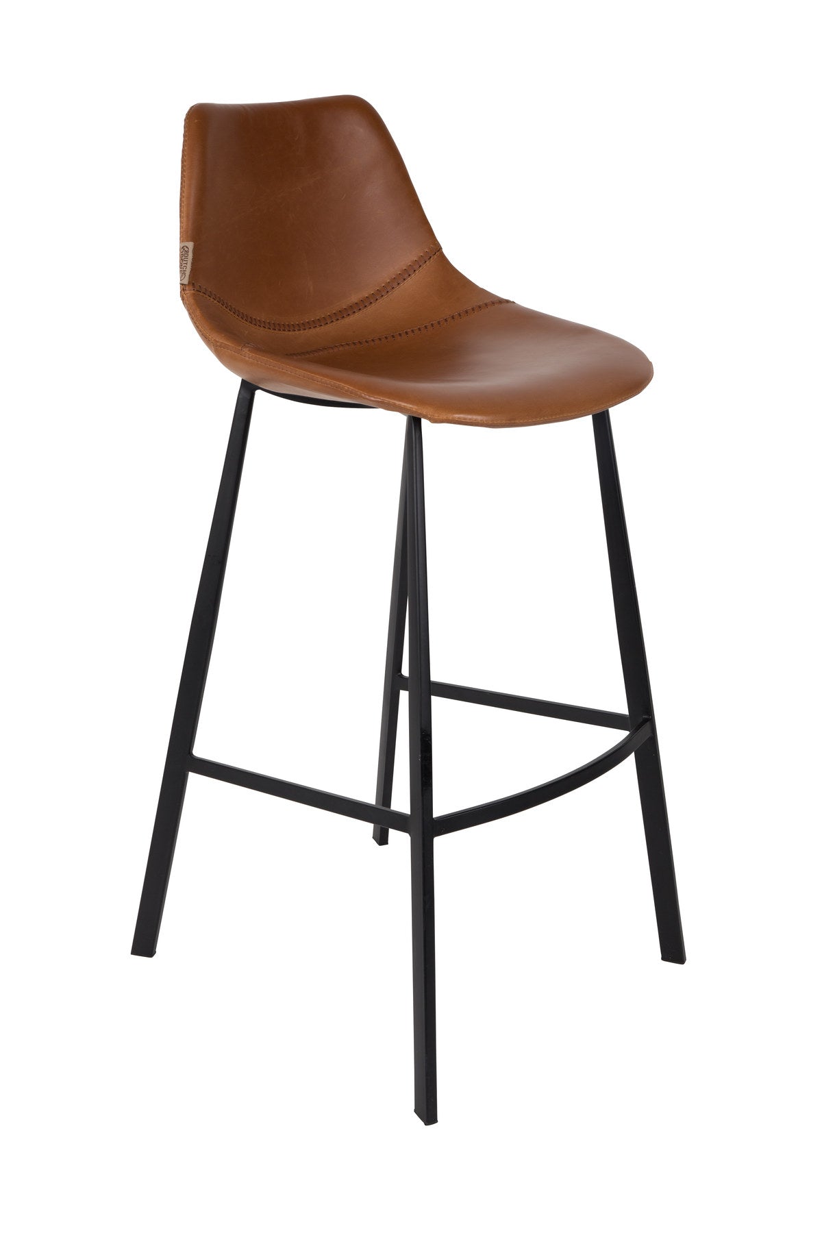Barstuhl Franky in Braun / Kunstleder präsentiert im Onlineshop von KAQTU Design AG. Barstuhl ist von Dutchbone