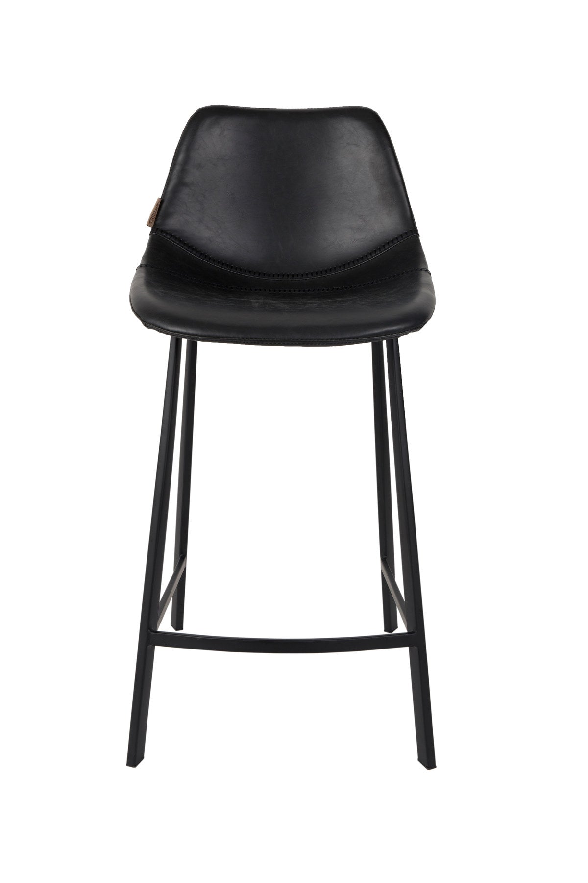 Barstuhl Franky in Schwarz / Kunstleder präsentiert im Onlineshop von KAQTU Design AG. Barstuhl ist von Dutchbone