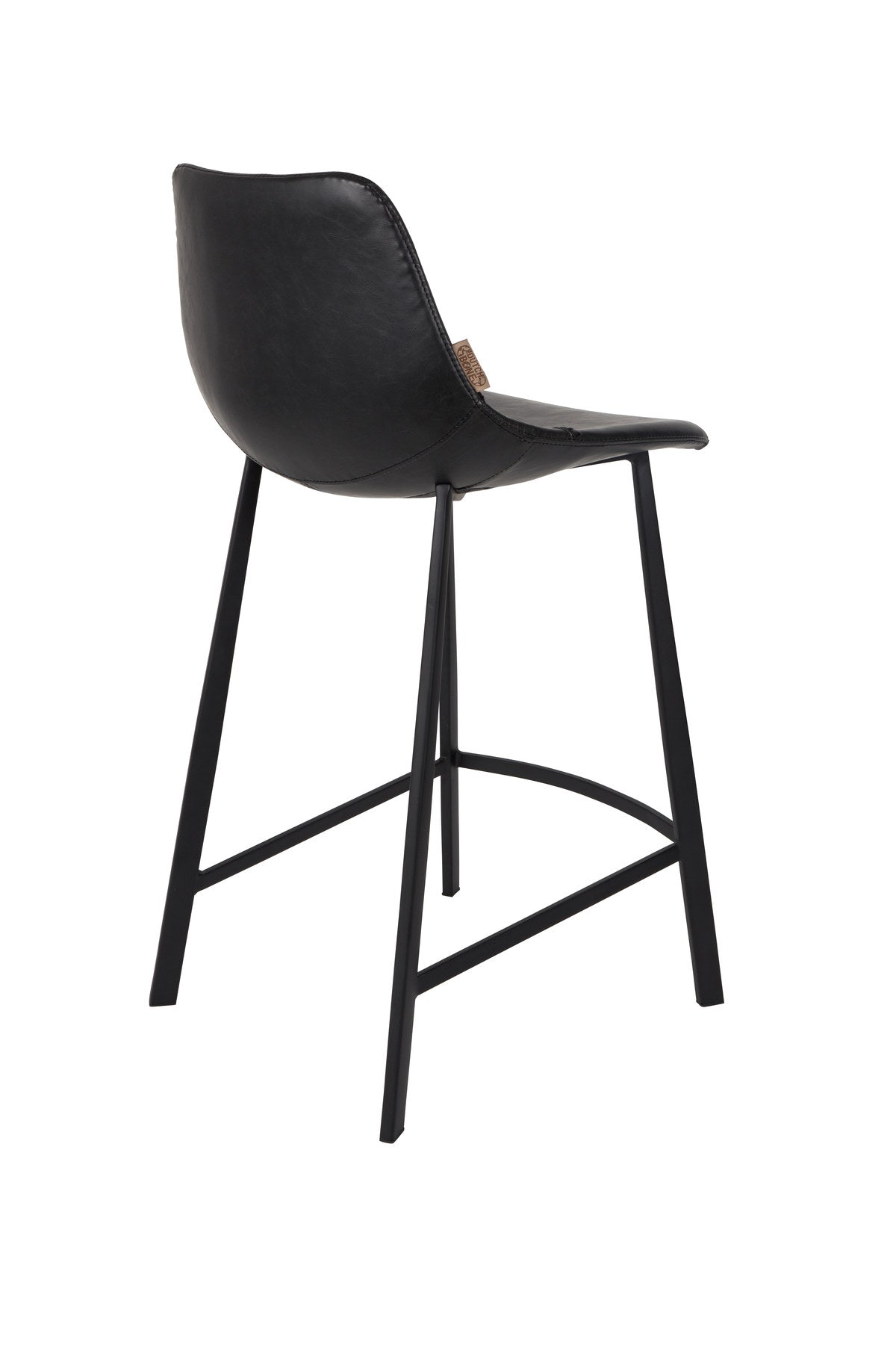 Barstuhl Franky in Schwarz / Kunstleder präsentiert im Onlineshop von KAQTU Design AG. Barstuhl ist von Dutchbone