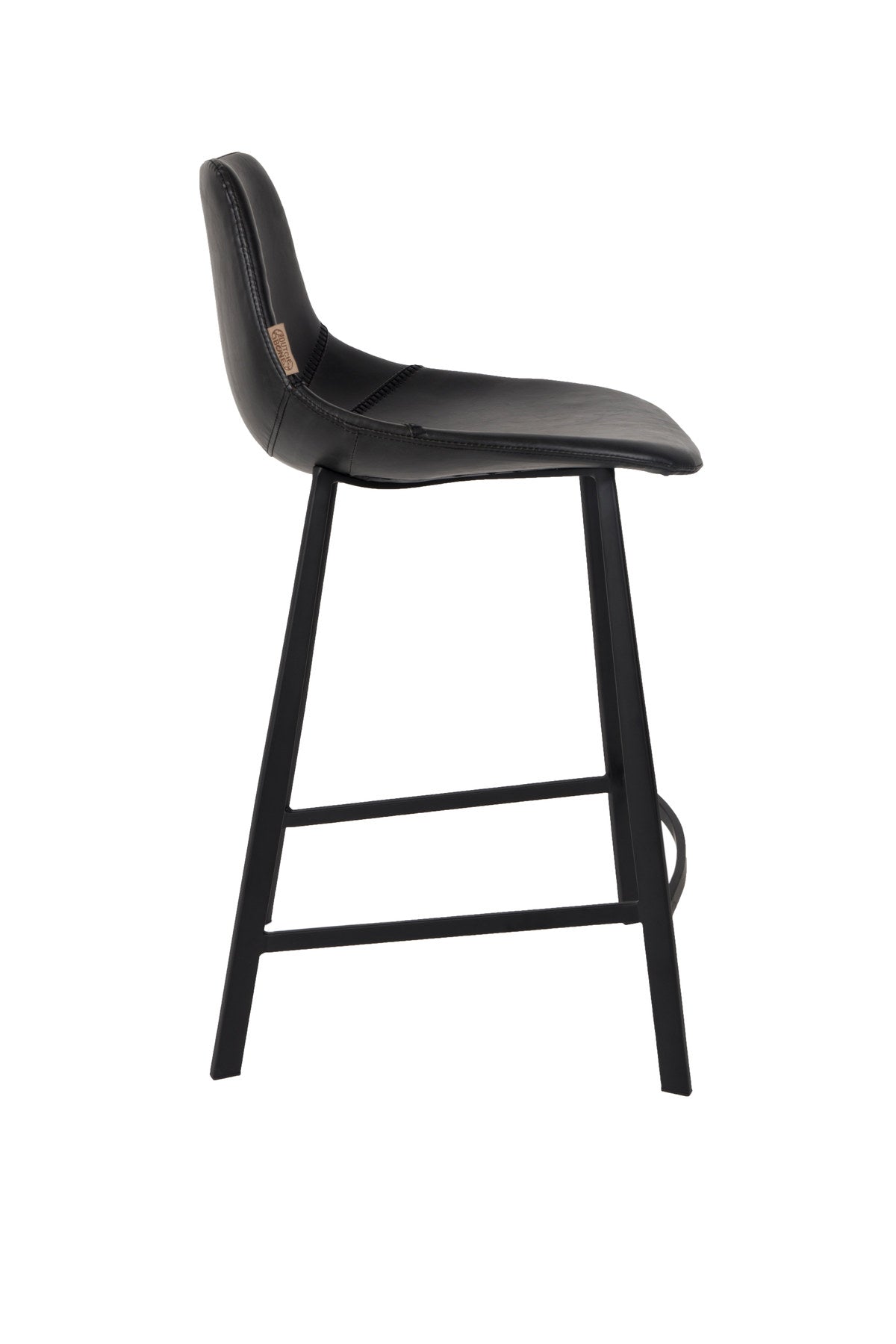 Barstuhl Franky in Schwarz / Kunstleder präsentiert im Onlineshop von KAQTU Design AG. Barstuhl ist von Dutchbone