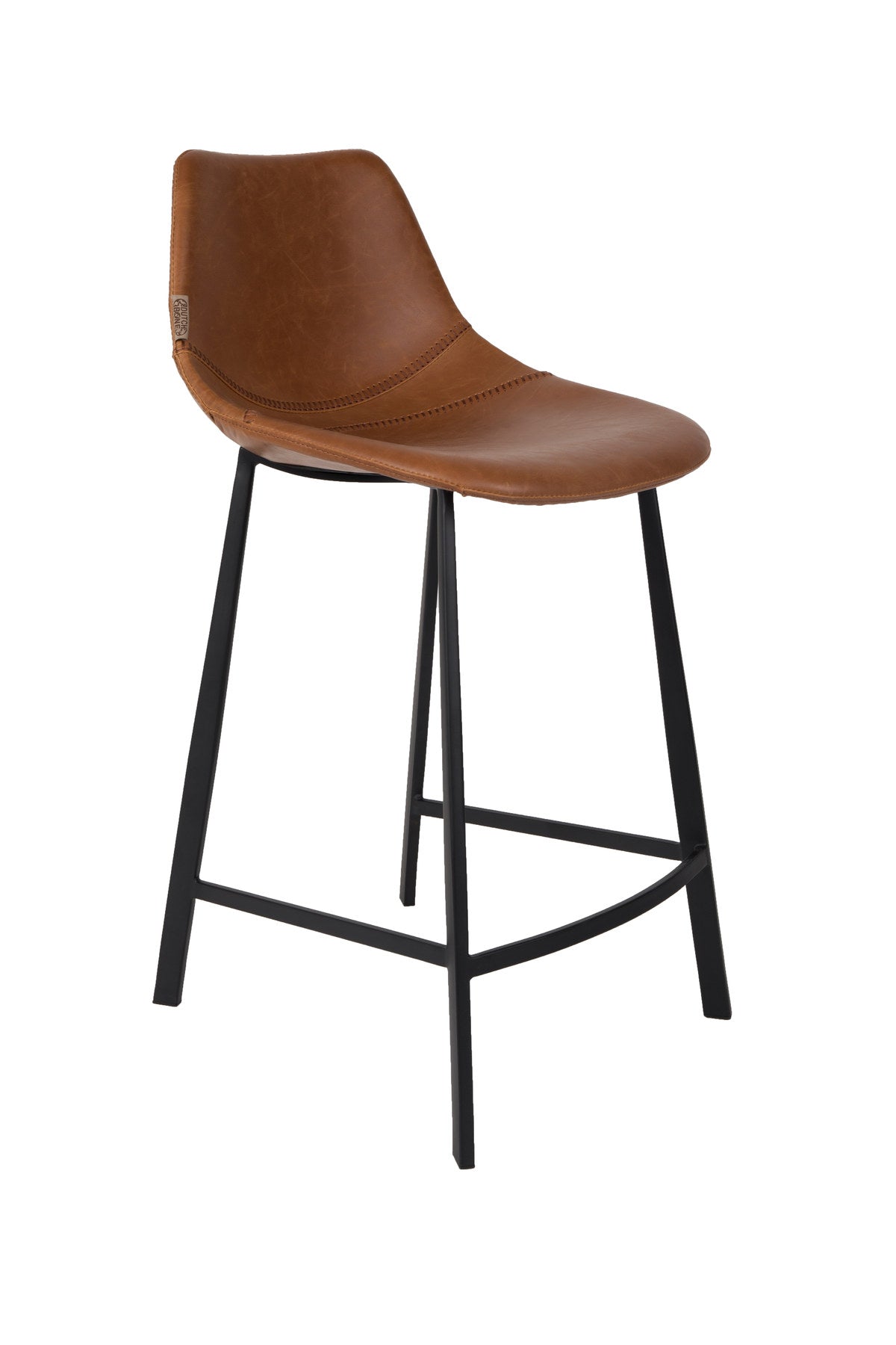Barstuhl Franky in Braun / Kunstleder präsentiert im Onlineshop von KAQTU Design AG. Barstuhl ist von Dutchbone