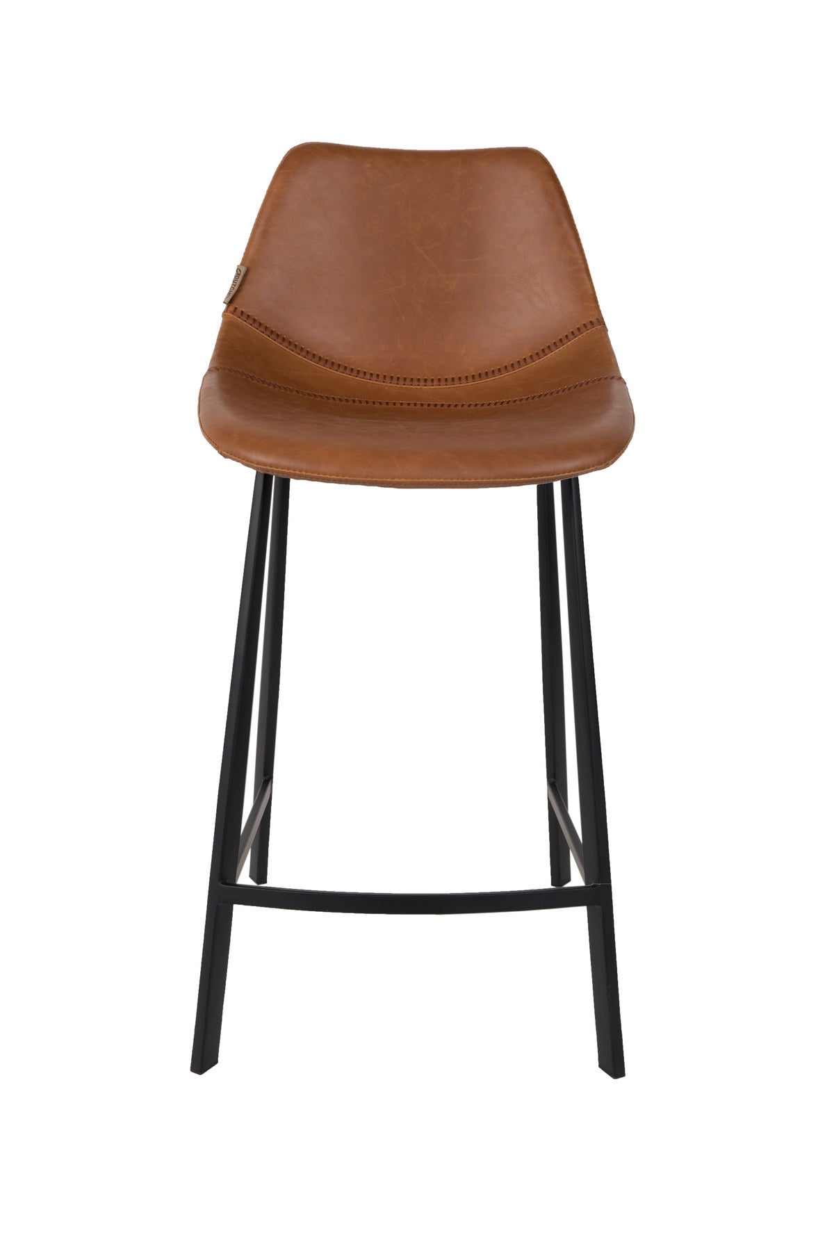 Barstuhl Franky in Braun / Kunstleder präsentiert im Onlineshop von KAQTU Design AG. Barstuhl ist von Dutchbone