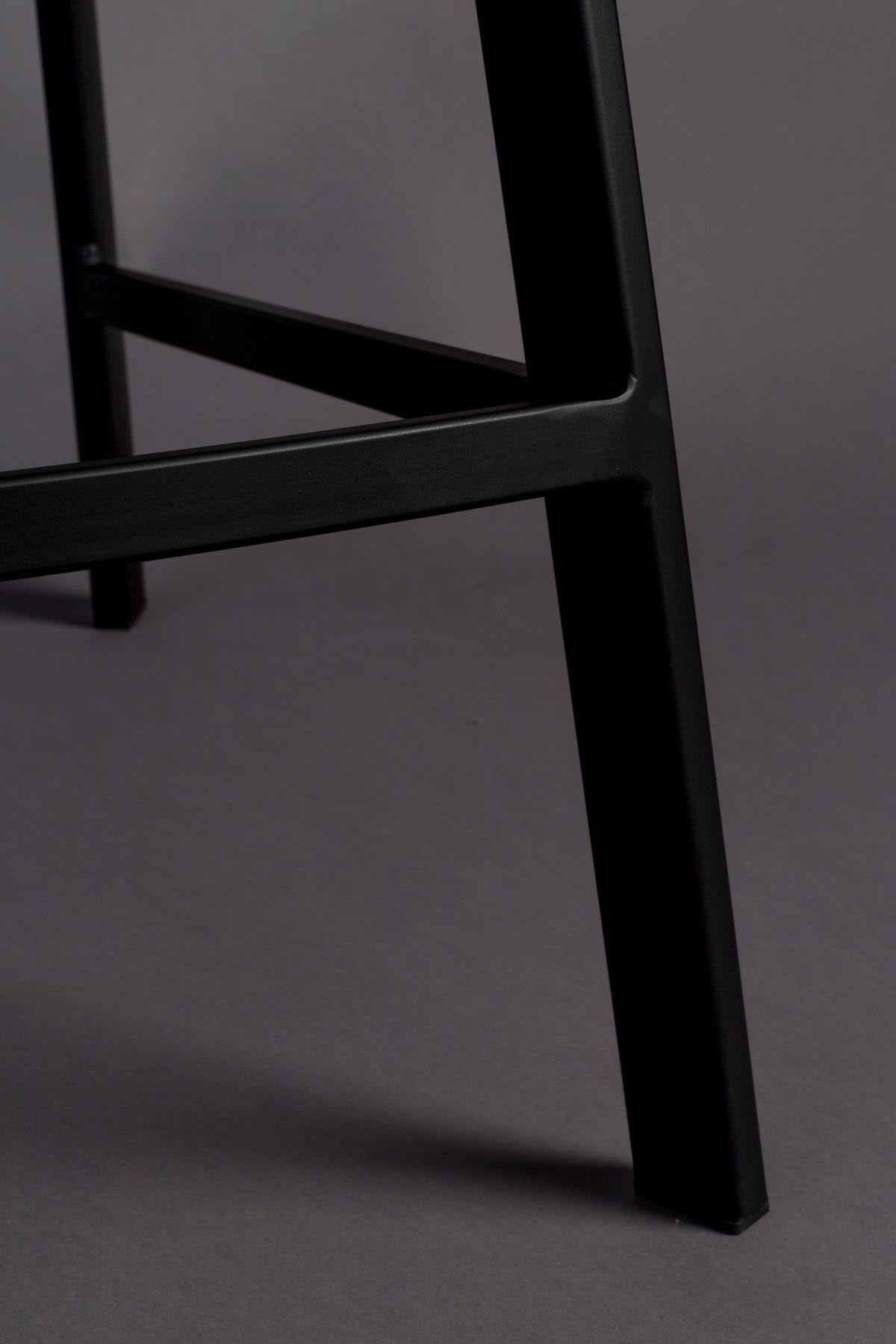 Barstuhl Franky Velvet in Petrol präsentiert im Onlineshop von KAQTU Design AG. Barstuhl ist von Dutchbone