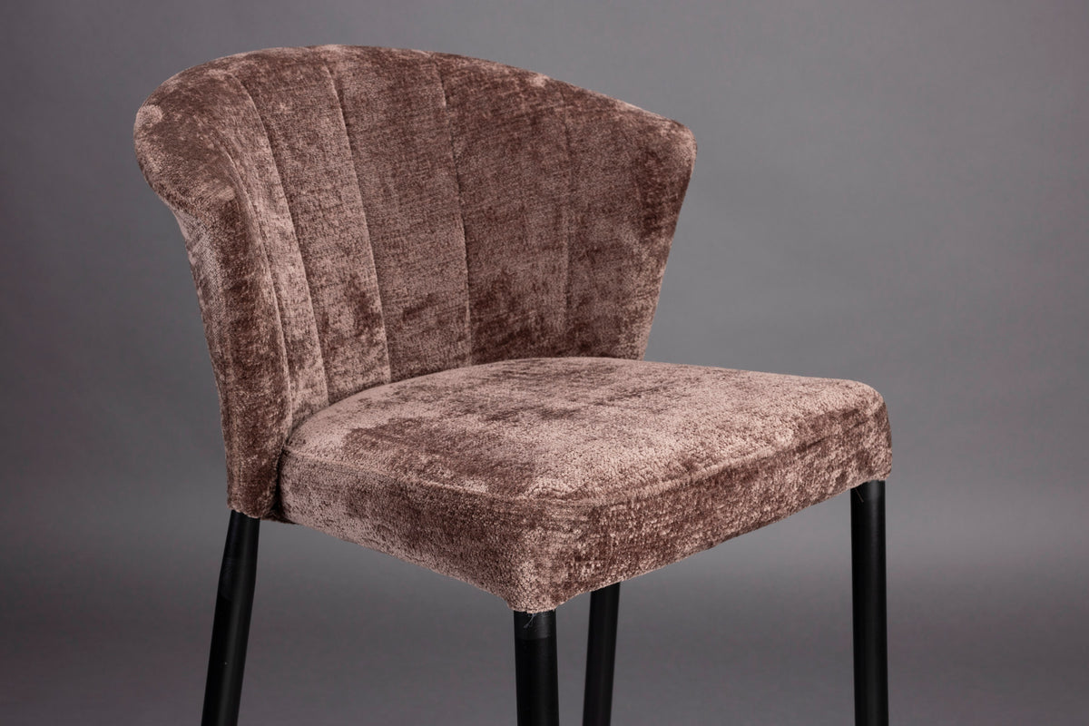 Barhocker Georgia Lila in Lila präsentiert im Onlineshop von KAQTU Design AG. Barstuhl ist von Dutchbone