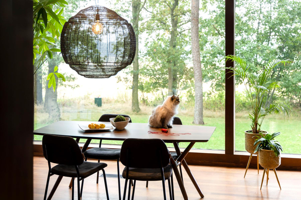 Tisch Malaya in Braun präsentiert im Onlineshop von KAQTU Design AG. Esstisch ist von Dutchbone
