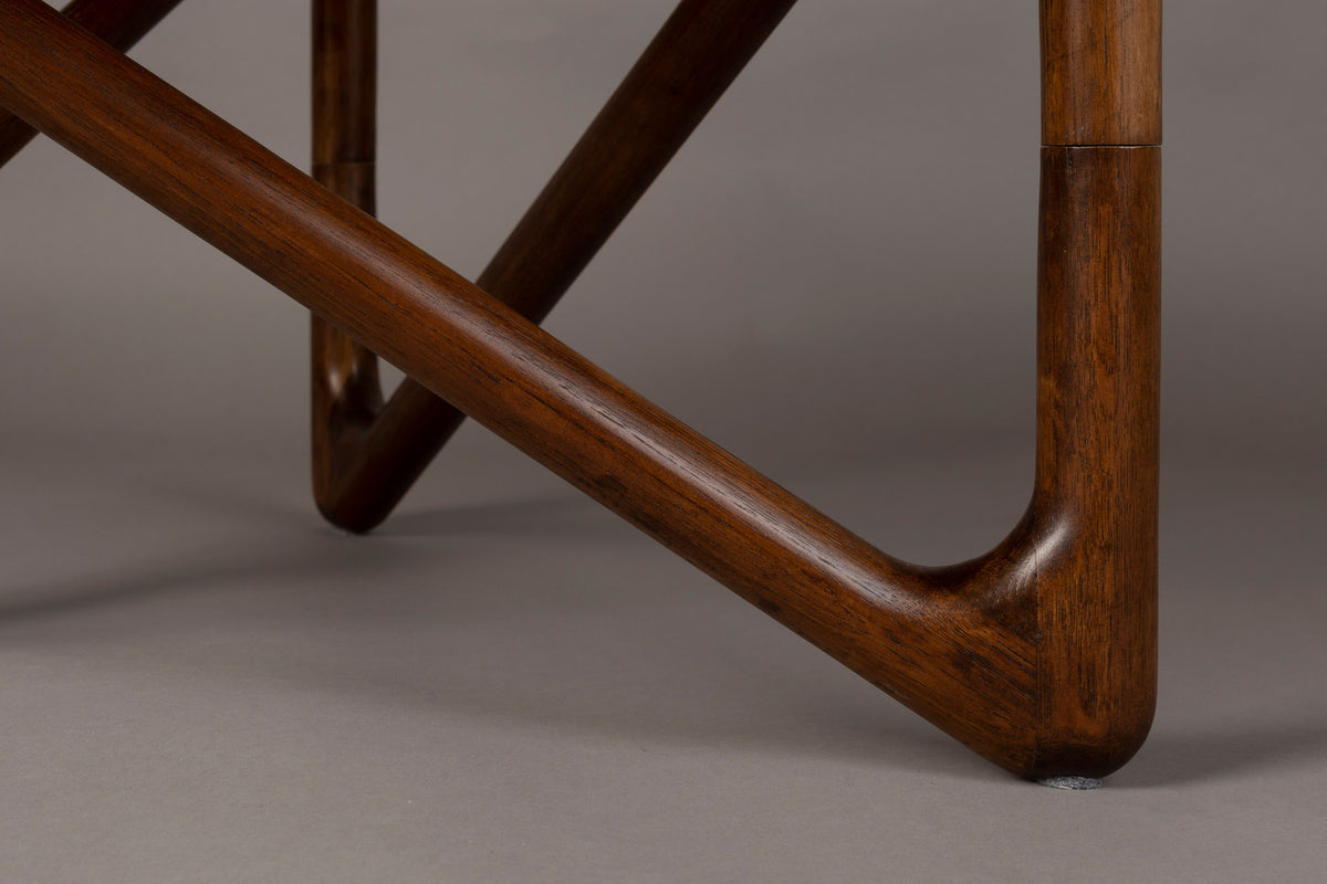 Kaffeetisch Naia in Dunkelgrau / Walnuss präsentiert im Onlineshop von KAQTU Design AG. Couchtisch ist von Dutchbone