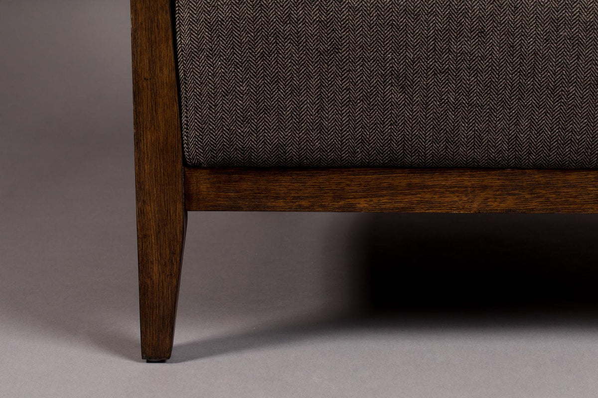 Loungesessel Duran in Grau präsentiert im Onlineshop von KAQTU Design AG. Sessel ist von Dutchbone