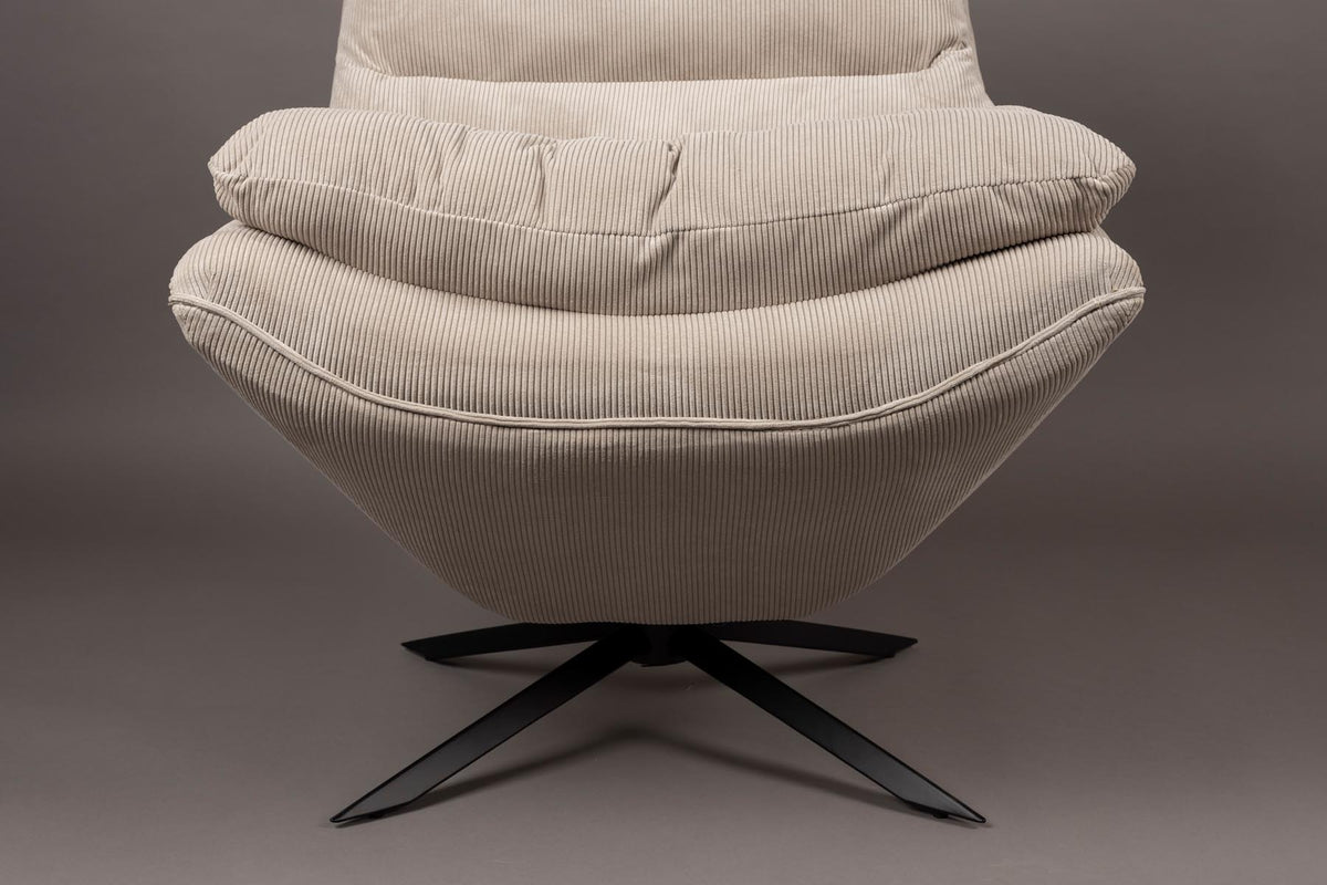 Loungesessel Vince in Beige präsentiert im Onlineshop von KAQTU Design AG. Sessel ist von Dutchbone