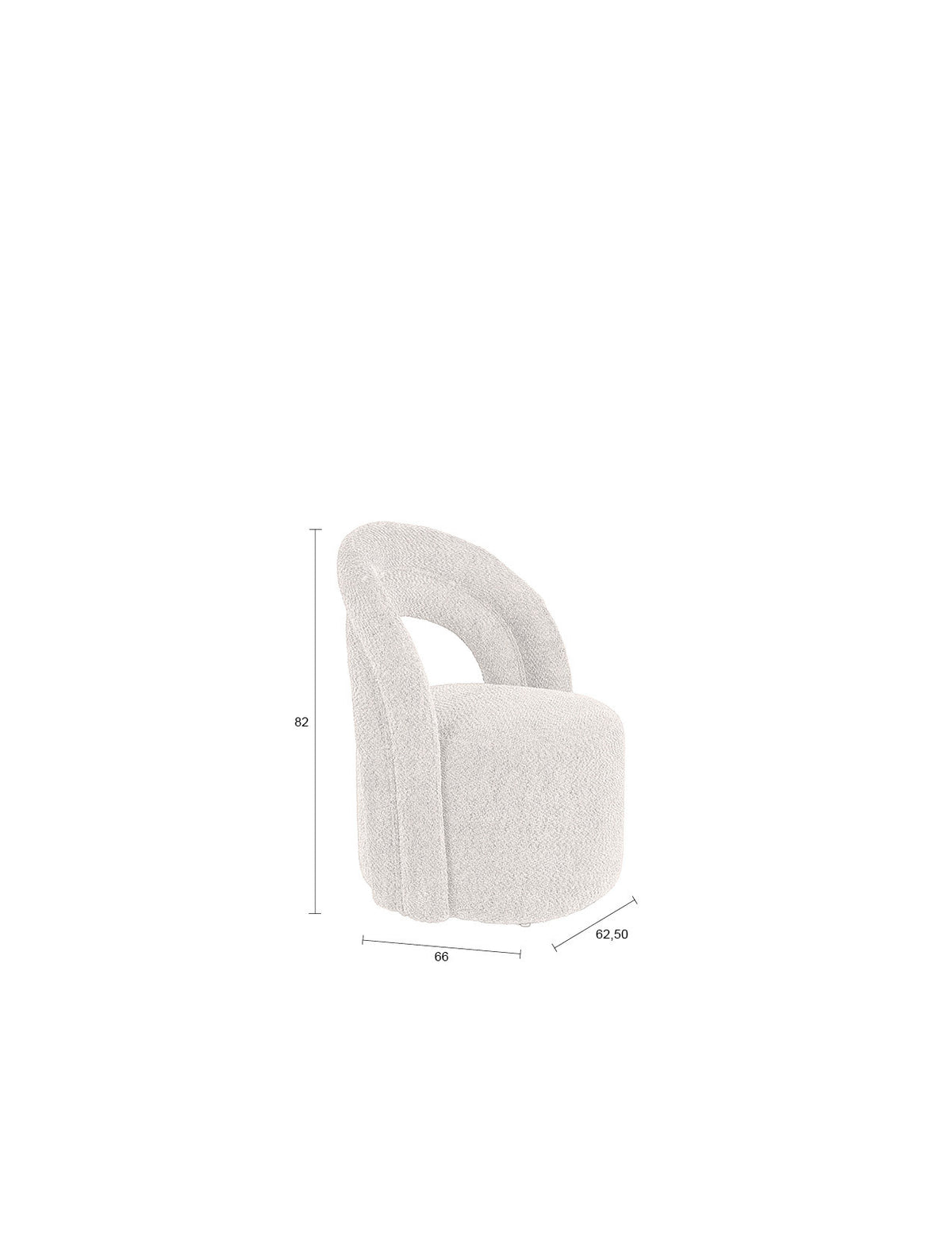 Loungesessel Seina Drehstuhl Beige in Beige präsentiert im Onlineshop von KAQTU Design AG. Drehsessel ist von Dutchbone