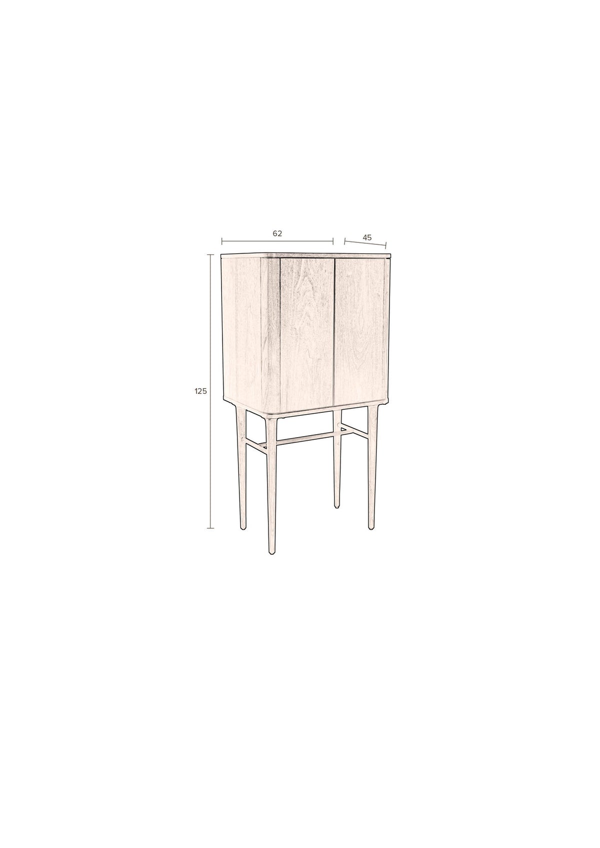 Schrank Morrison in Braun präsentiert im Onlineshop von KAQTU Design AG. Cabinet ist von Dutchbone