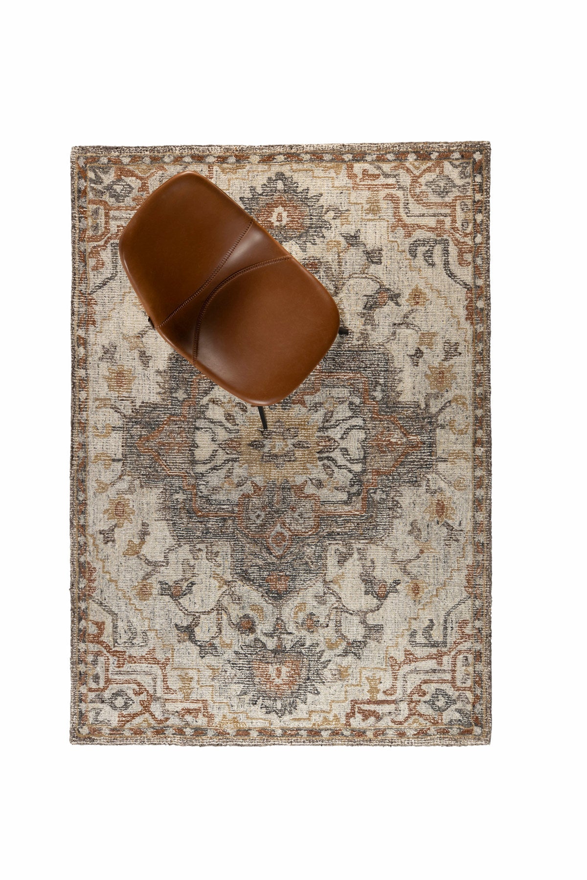 Teppich Amori in Grau präsentiert im Onlineshop von KAQTU Design AG. Teppich ist von Dutchbone