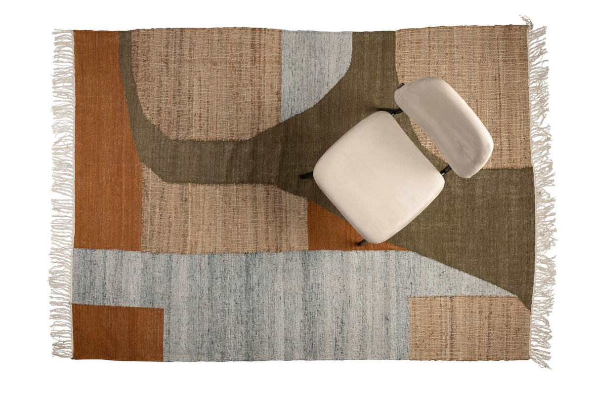 Teppich Pavilion in Grünbraun präsentiert im Onlineshop von KAQTU Design AG. Teppich ist von Dutchbone