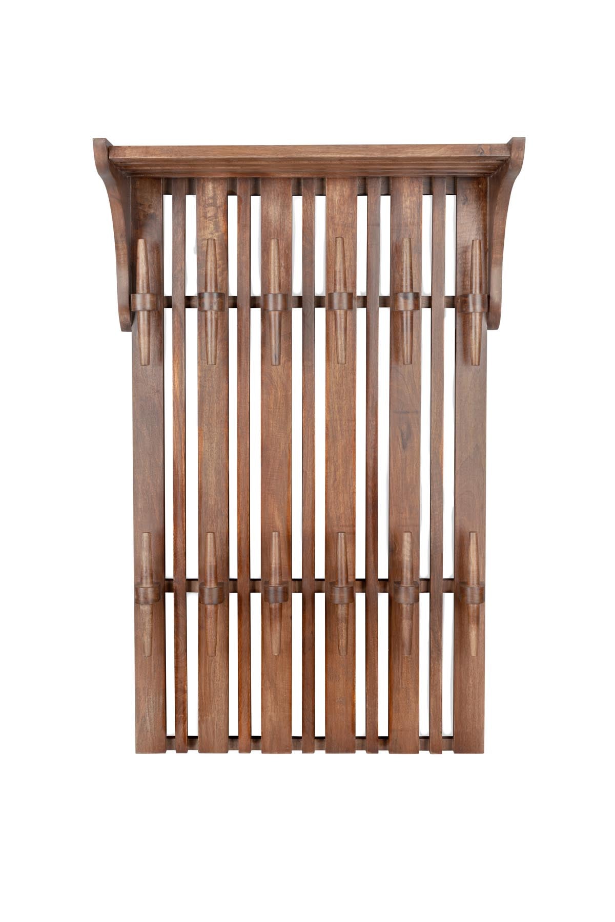 Wandgarderobe Jakub in Walnuss präsentiert im Onlineshop von KAQTU Design AG. Garderobe ist von Dutchbone