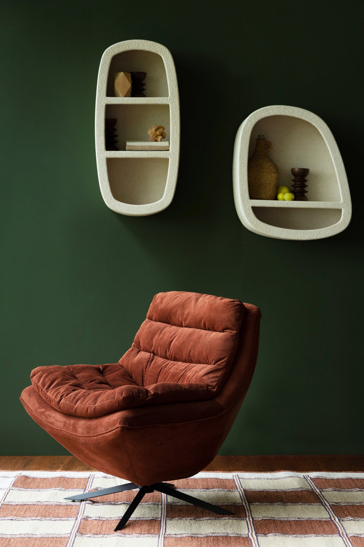 Wandregal Veda 2 Shelves in Beige präsentiert im Onlineshop von KAQTU Design AG. Wandregal ist von Dutchbone