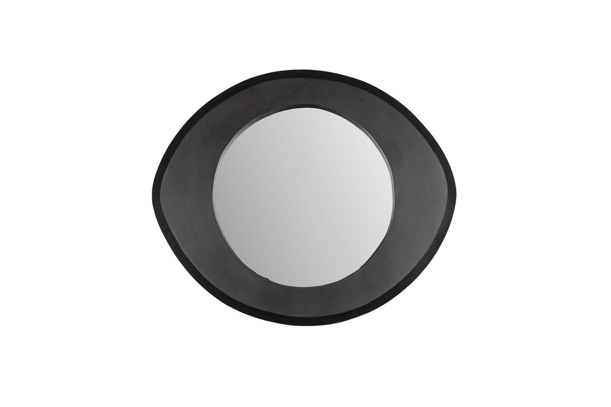 Spiegel Aren Wood in Schwarz präsentiert im Onlineshop von KAQTU Design AG. Wandspiegel ist von Dutchbone