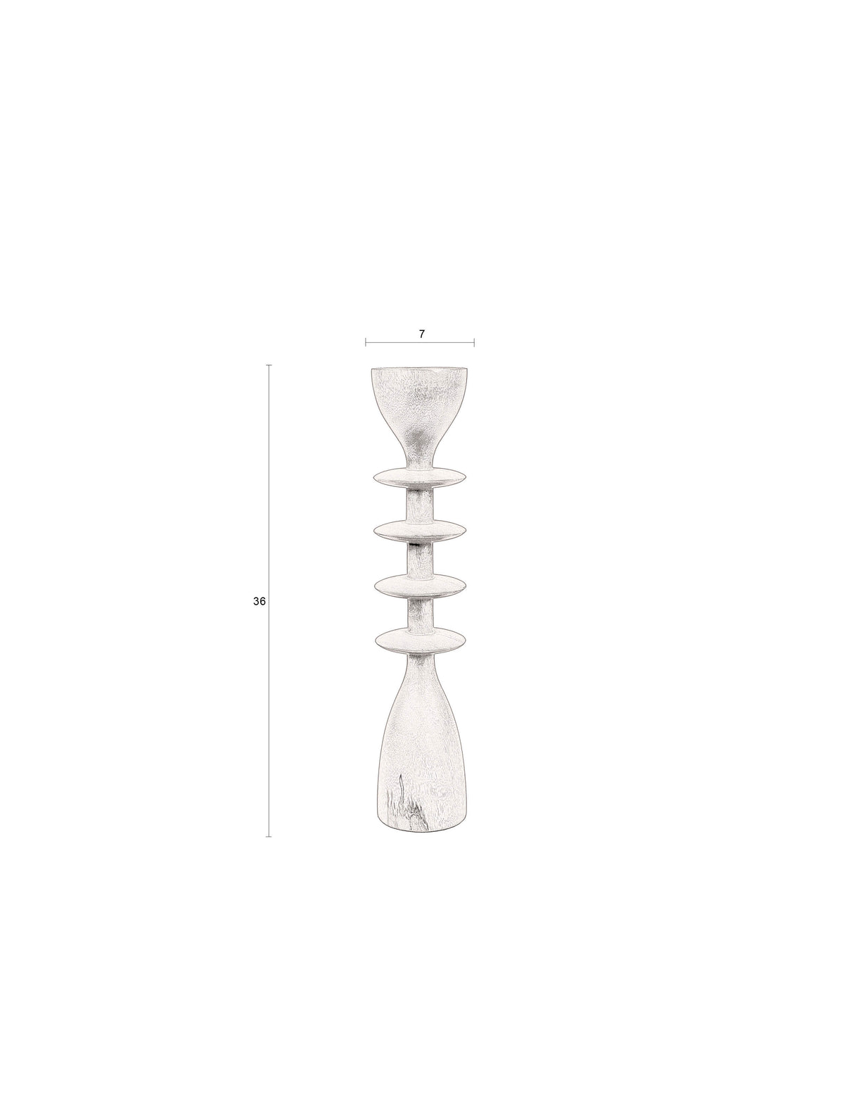 Kerzenhalter Pernilla in Braun präsentiert im Onlineshop von KAQTU Design AG. Kerzenständer ist von Dutchbone