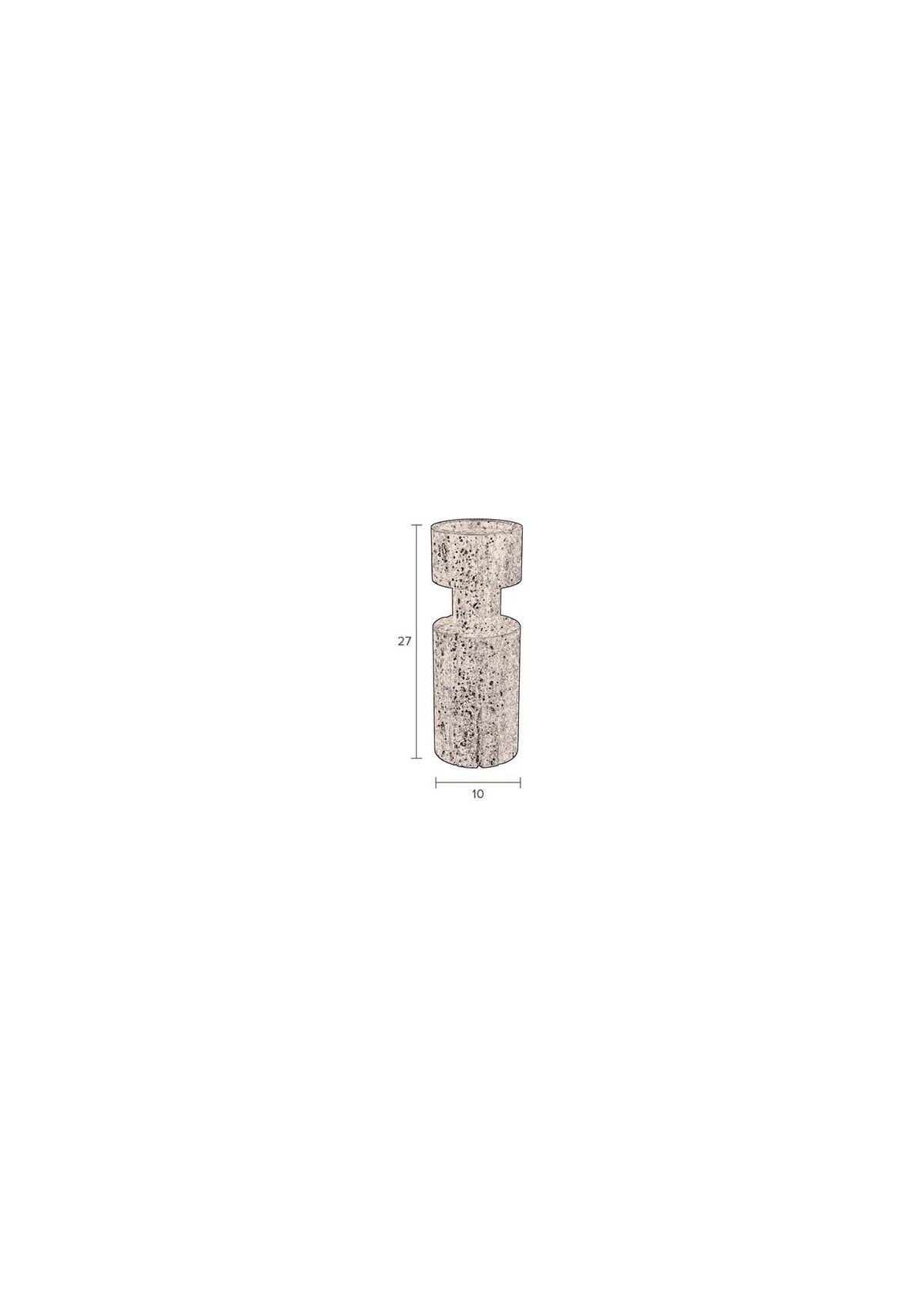 Kerzenständer Paros Weiss in Weiss präsentiert im Onlineshop von KAQTU Design AG. Kerzenständer ist von Dutchbone