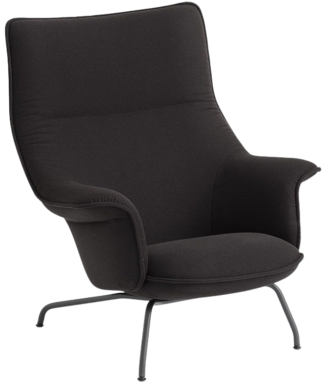 Doze Loungesessel in Anthrazit / Ocean 3 präsentiert im Onlineshop von KAQTU Design AG. Sessel mit Armlehnen ist von Muuto