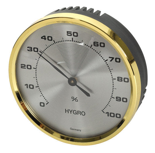 TFA Hygrometer mit Messingring in Gold präsentiert im Onlineshop von KAQTU Design AG. Thermometer ist von TFA