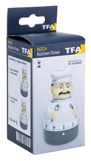 TFA Timer Koch in Schwarz, Weiss präsentiert im Onlineshop von KAQTU Design AG. Timer ist von TFA