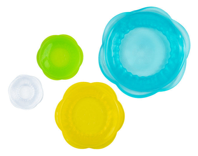 KOCHBLUME Abdeckhauben Stretch-ii 4er Set ø 4/5.5/8/10.5 cm colormix in Assortiert präsentiert im Onlineshop von KAQTU Design AG. Pfannendeckel ist von KOCHBLUME