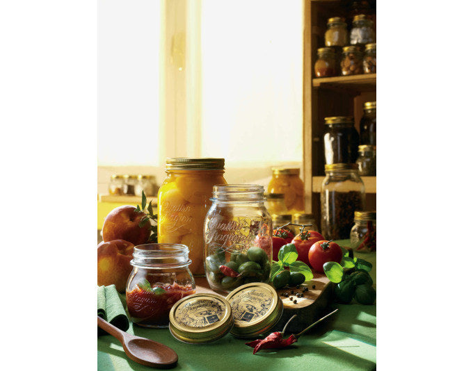 EINKOCHWELT Konservenglas Quattro Stagioni 500 ml in Transparent, Gold präsentiert im Onlineshop von KAQTU Design AG. Einmachgläser ist von EINKOCHWELT