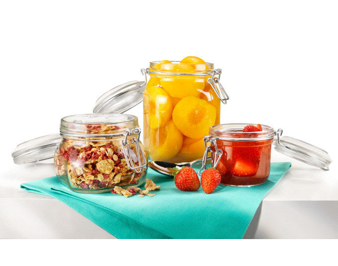 EINKOCHWELT Konservenglas Fido 2000 ml in Transparent präsentiert im Onlineshop von KAQTU Design AG. Einmachgläser ist von EINKOCHWELT