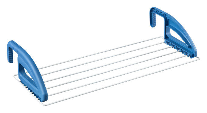 METALTEX Balkon Heizungswäschetrockner in Weiss, Blau präsentiert im Onlineshop von KAQTU Design AG. Wäscheständer ist von METALTEX