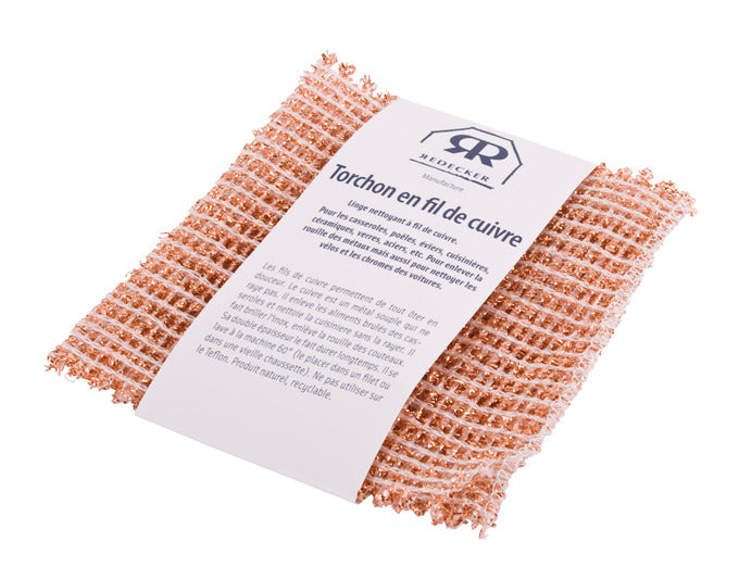 REDECKER Kupferlappen 2 Stück mit 14x15 cm in  präsentiert im Onlineshop von KAQTU Design AG. Reinigungsmittel ist von REDECKER