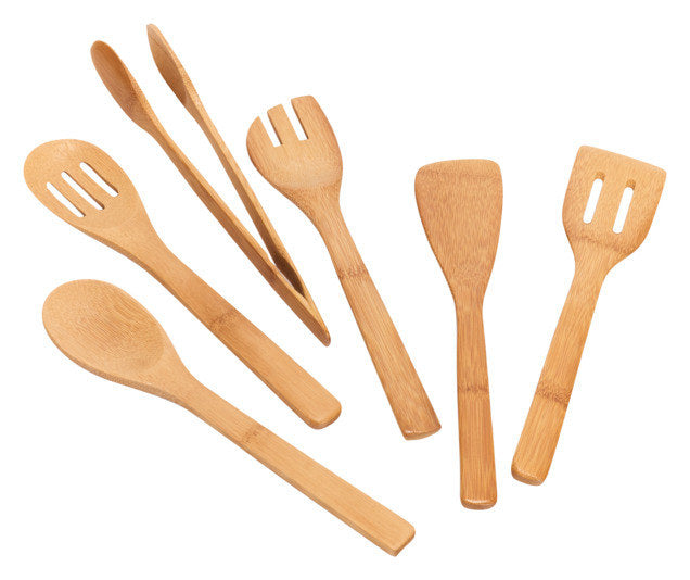 ZELLER Kellentopf Bamboo 7-teilig ø 9x 33 cm in Natur, Braun präsentiert im Onlineshop von KAQTU Design AG. Kochlöffelhalter ist von ZELLER PRESENT
