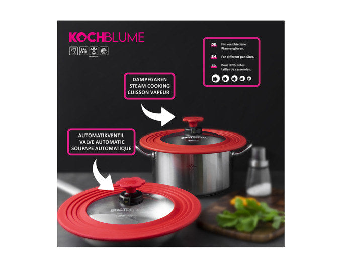Bratdeckel ø 22-28 cm anthrazit in Anthrazit, Grau präsentiert im Onlineshop von KAQTU Design AG. Pfannendeckel ist von KOCHBLUME