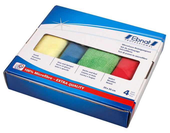 EBNAT Reinigungstücher Microfaser 4 Stück in  präsentiert im Onlineshop von KAQTU Design AG. Reinigungsmittel ist von EBNAT
