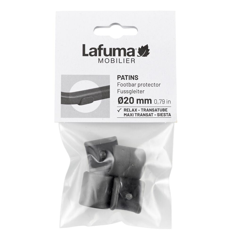 LAFUMA Bodengleiter RSXA Siesta Transatube 4 Stück anthrazit in Anthrazit, Grau präsentiert im Onlineshop von KAQTU Design AG. Outdoor Zubehör ist von LAFUMA