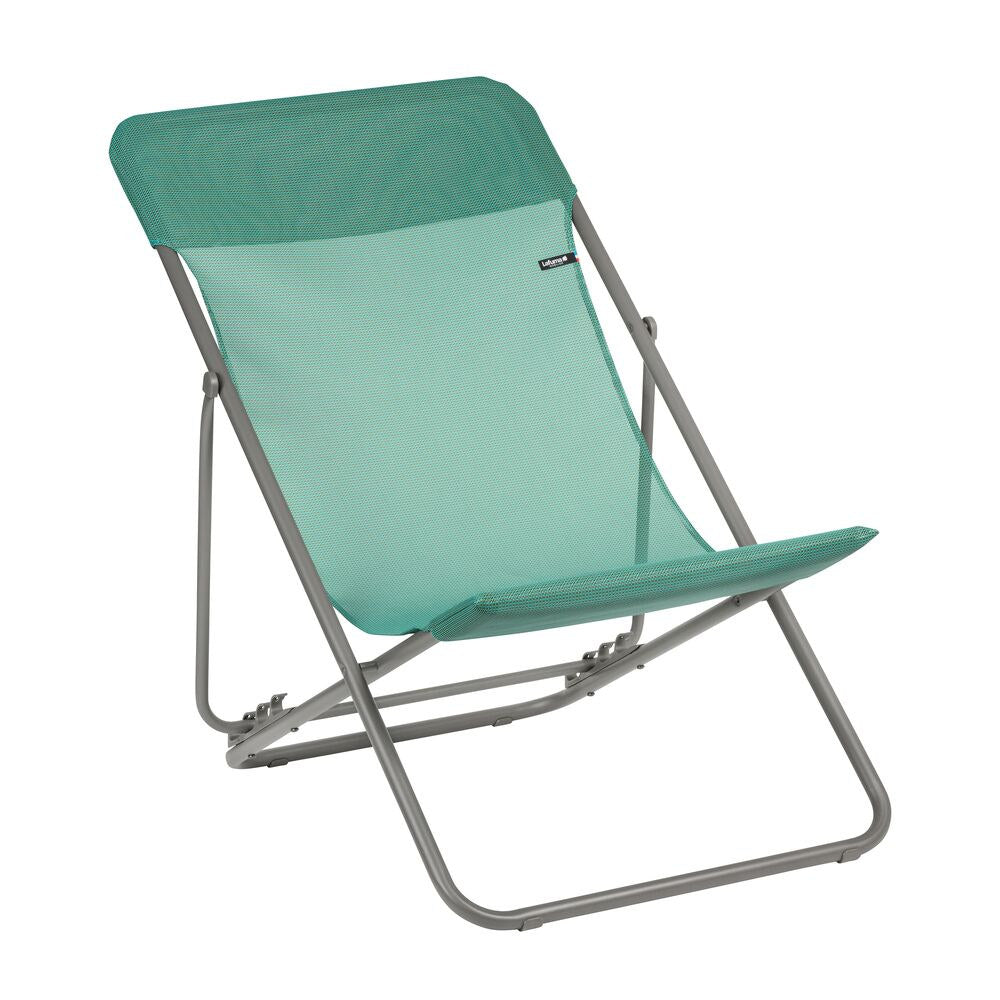 LAFUMA Sessel Maxi Transat chlorophyle in Chlorophyle, Grün, Titane, Grau präsentiert im Onlineshop von KAQTU Design AG. Liegestuhl ist von LAFUMA