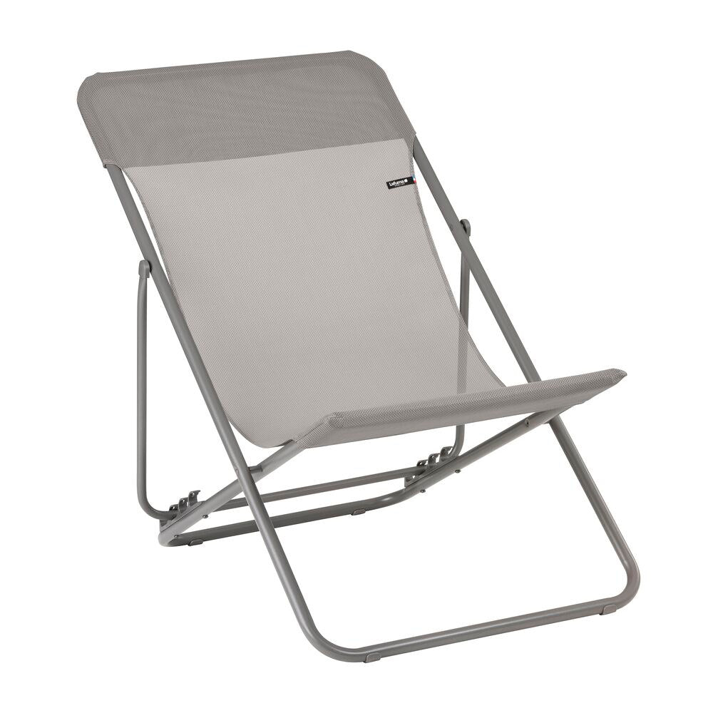 LAFUMA Sessel Maxi Transat CB terre in Terre, Grau präsentiert im Onlineshop von KAQTU Design AG. Liegestuhl ist von LAFUMA